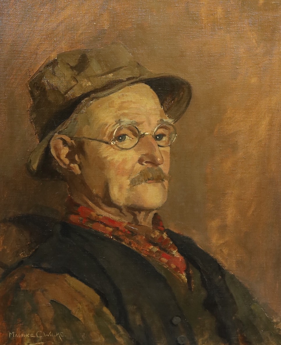 Maurice Canning Wilkes (Irish, 1910-1984), Portrait of Archibald Forrest, oil on canvas, 55 x 45cm